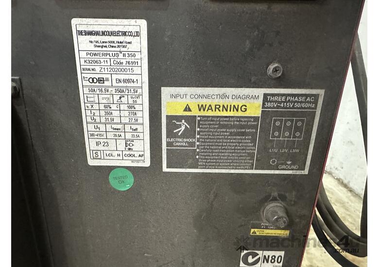 caption Lincoln Electric Mig Welder
