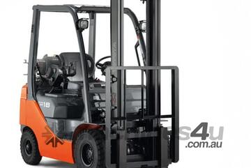 2018 1.8T Toyota Deluxe Standard Mast With Side Shift Fork Positioning 4.5M L/H LPG