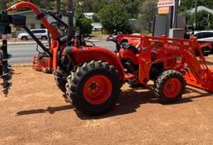 Kubota L3800HD Tractor with Rear Post hole digger