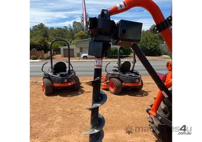 Kubota L3800HD Tractor with Rear Post hole digger
