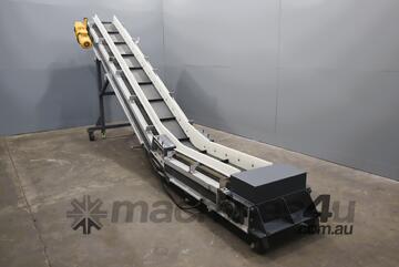 Industrial Motorised Elevator Incline Belt Conveyor - 2m High - Genox CBP5040L