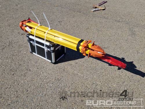 Unused 2026 Captok Self-Leveling Rotary Laser Level With Batteries, Receiver, Tripod, Grade Rod 