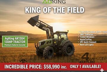 AgKing - 130HP Tractor Premium Cabin - All the features without the price tag!
