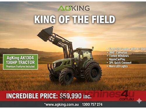 AgKing - 130HP Tractor Premium Cabin - All the features without the price tag!