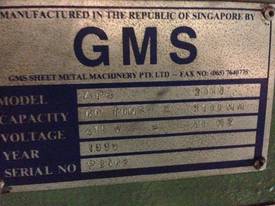 GMS - Press Brake - 3m x 60ton - APB 3060 - picture1' - Click to enlarge