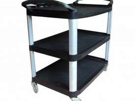 Safco S-91250 Black 3 Tier Foodservice Cart - picture0' - Click to enlarge