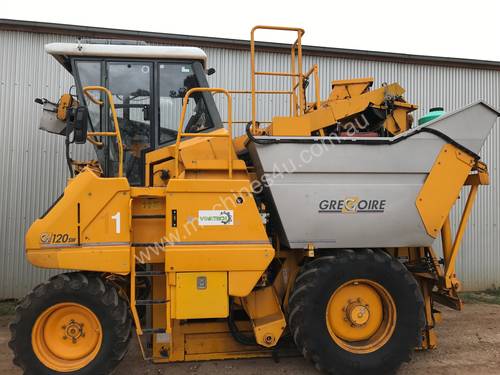 caption Used Gregoire Harvester with side hopper