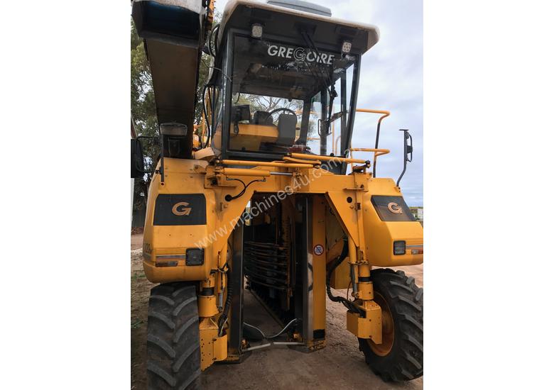 caption Used Gregoire Harvester with side hopper