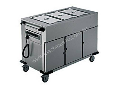 Rieber NORM-III-3 - Bain Marie Top 3 x Heated Cabinets Mobile Food Transport Trolley