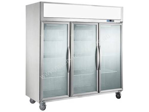 F.E.D. SUFG1500 Three Door Upright Display Freezer- 1500 Litre