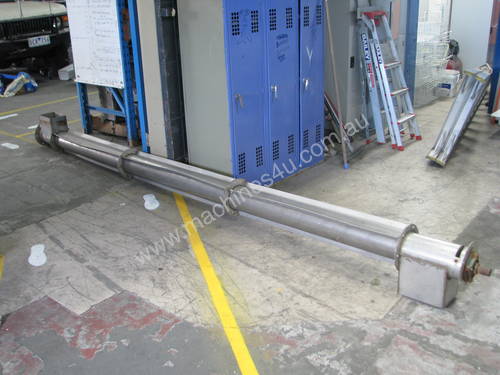 Stainless Auger Feeder Screw Conveyor - 4m long