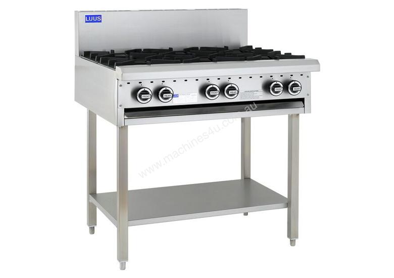 caption 6 Burner Cooktop with legs & shelf