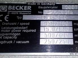 Becker Vacuume Pump VTLF 500 - picture0' - Click to enlarge