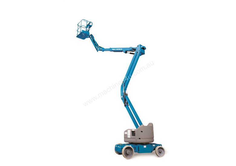 caption Genie Z-40/23N 40ft Electric Narrow Knuckle Boom Lift - Compact & Versatile