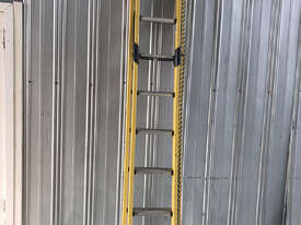Fibreglass Extension Ladder 2.7 to 3.9m Branach, Fall Arrestor and Exofit Safety Harness - picture1' - Click to enlarge