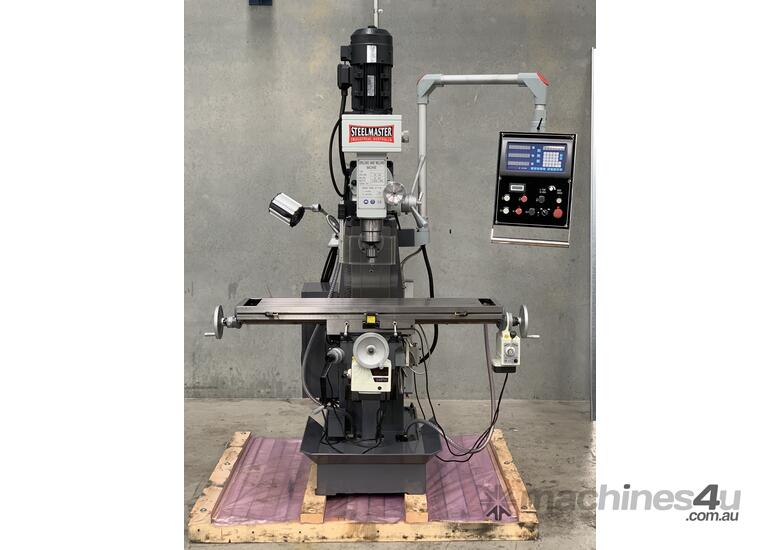 caption Industrial Built 240Volt Universal Milling Machine With ISO40 Spindle & 3 Axis Digital Read Out