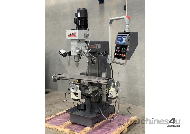 caption Industrial Built 240Volt Universal Milling Machine With ISO40 Spindle & 3 Axis Digital Read Out