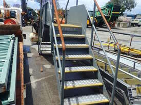 7 STEP INDUSTRIAL CROSSOVER STAIRS, 17 STEP ACCESS LADDER, 3400MM X 1000MM PLATFORM & ASSORTED HANDR - picture1' - Click to enlarge