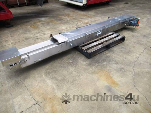 Flat Belt Conveyor, 3500mm L x 300mm W