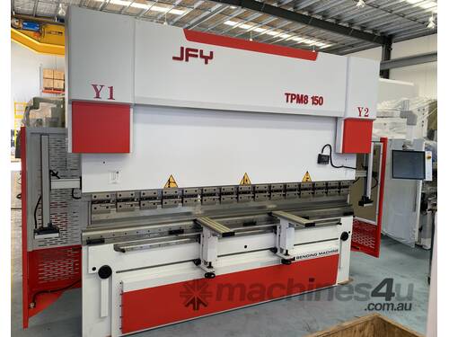 JFY 150 TON | 3100MM | 5 AXIS | 19'' TJS90 TOUCH 3D CONTROLLER  | HYBRID CNC PRESS BRAKE | MOD -TPM8