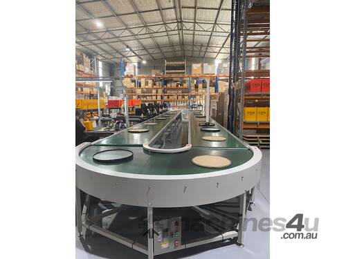 Wide Rotary Close Loop Production Conveyor System