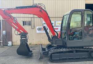 6.0 excavator with enclosed cab and air conditioning $59,990+GST or around $299 per week on finance