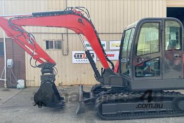 6.0 excavator with enclosed cab and air conditioning $59,990+GST or around $299 per week on finance