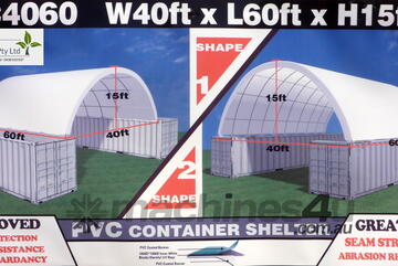   12m x 18m (223m2) Container Shelter Workshop Igloo Dome