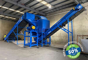 Wastepac 2-shaft Car Tyre Shredder System