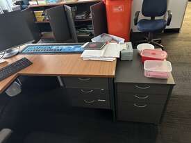 Corner Desk, Cupboard & Contents - picture0' - Click to enlarge