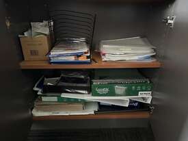 Corner Desk, Cupboard & Contents - picture1' - Click to enlarge