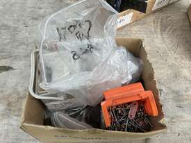 3x Boxes of Assorted Nails and Screws, Sanding Disks, Wrenches and Drill Bits - picture0' - Click to enlarge