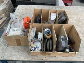3x Boxes of Assorted Nails and Screws, Sanding Disks, Wrenches and Drill Bits - picture1' - Click to enlarge