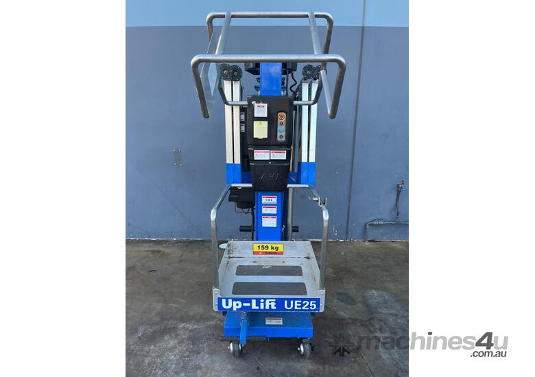 caption USED 25FT SINGLEMAN PUSH AROUND VERTICAL LIFT