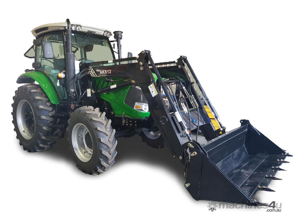 New 2024 Agking AgKing 90HP Tractor A C Cabin 4WD AK904C with FEL 4in1 Bucket Tractors in