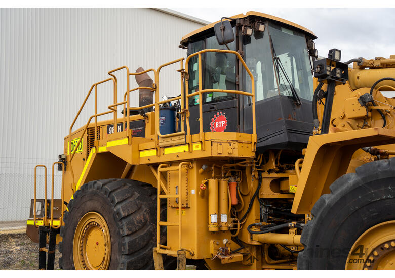 caption 2011 Caterpillar 988H Wheel Loader High-Lift - Mine Spec, Fire Suppression, >1000 Hours on Engine