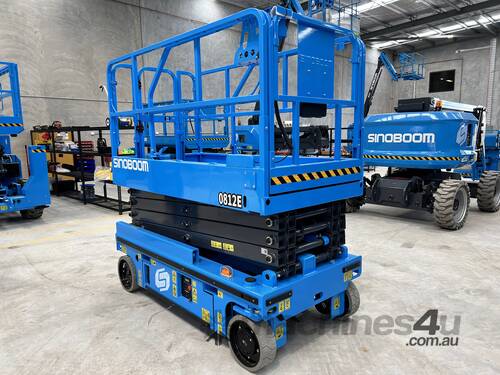 Sinoboom 8m Electric Scissor Lift 0812E - Quiet Operation for Indoor Use