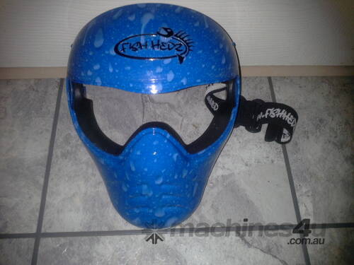 Save Phace Jet Ski Face Mask – Bold Blue Droplets for All Riders