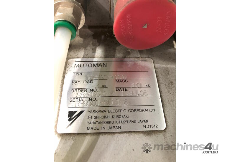 caption MUST SELL, **Motoman MRCII SV3 - High-Speed Robot Arm with Advanced Control Features