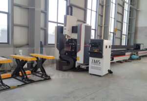 IMS-TRITON 12Kw Tube Laser, 520MM SQUARE CHUCKS, 12M LOADING - 12M UNLOADING