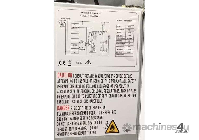 FED-X S/S Four Door Upright Fridge - XURC1410S2V