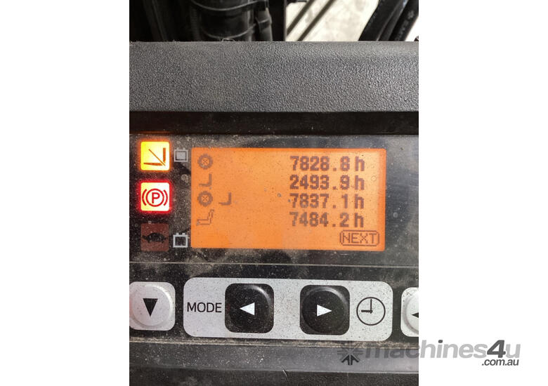 caption Toyota Forklift 2T Electric Container Mast - 2024 Battery (Unit#:AU352)