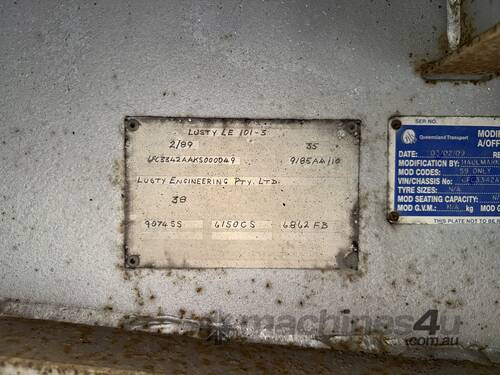 1989 Lusty Engineering Flat Top Trailer