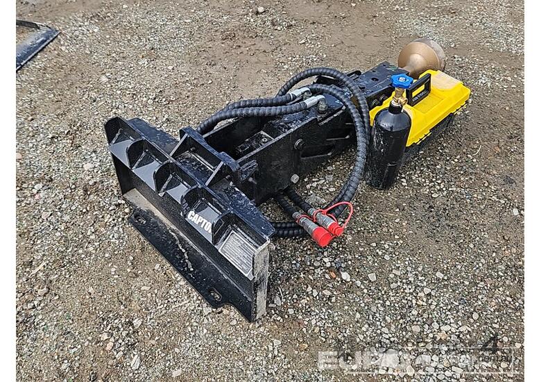 caption Unused Captok Post Driver to suit Mini Skidsteer Loader