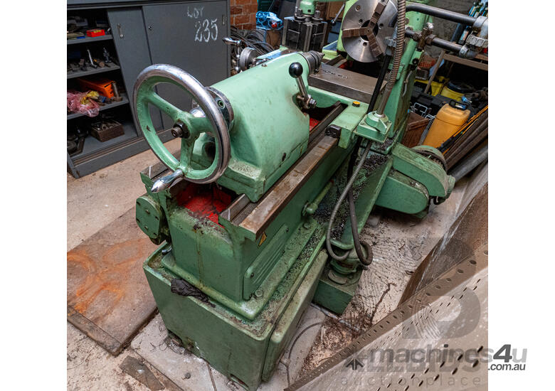 caption 1960 Circa Stanko 1A616 Lathe with Accessories & Steel Tool Cabinet
