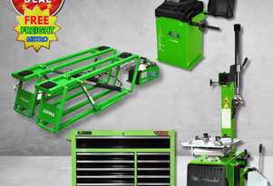 Hammerhead 2.5T Quicklift Car Jack + Tyre Changer + Wheel Balancer + 42