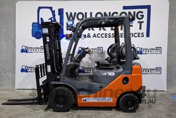 Wollongong Forklift: 2020 Toyota 1.8T LPG, 3-stage container mast, 4.3m lift!
