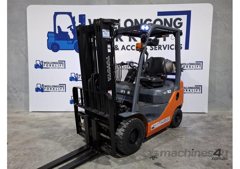 Wollongong Forklift: 2020 Toyota 1.8T LPG, 3-stage container mast, 4.3m lift!