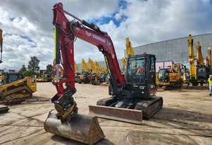 2022 YANMAR VIO80 8T EXCAVATOR (M927) WITH TILT HITCH, BUCKETS AND 1980 HOURS