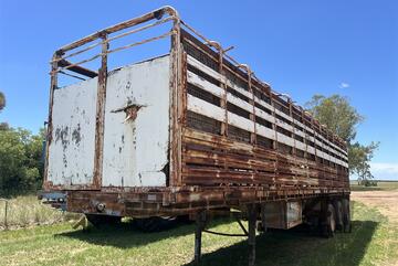 Stock Crate Tri-Axle Trailer